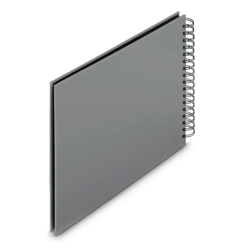 Hama Hama Spiral-Album "Fine Art", 28x24 cm, 50 schwarze Seiten, Steingrau – Produktbild 2 von 5