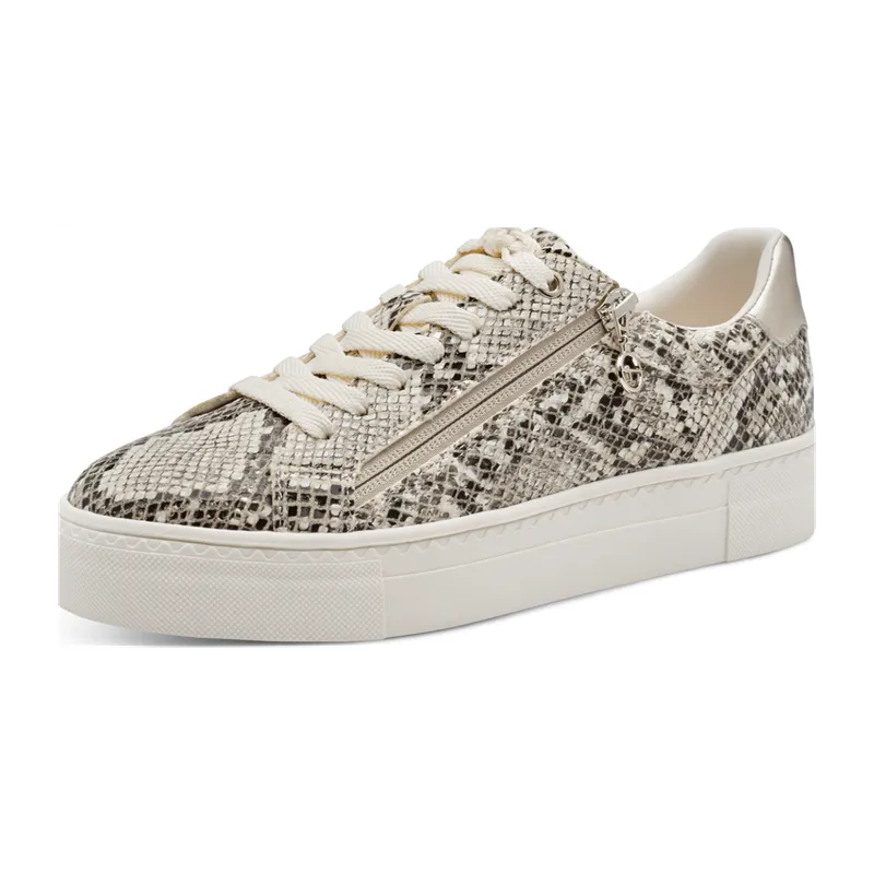 Tamaris Tamaris Sportliche Schnürschuhe für Damen, beige, Größe 41 EU, Beige, – Produktbild 1 von 5