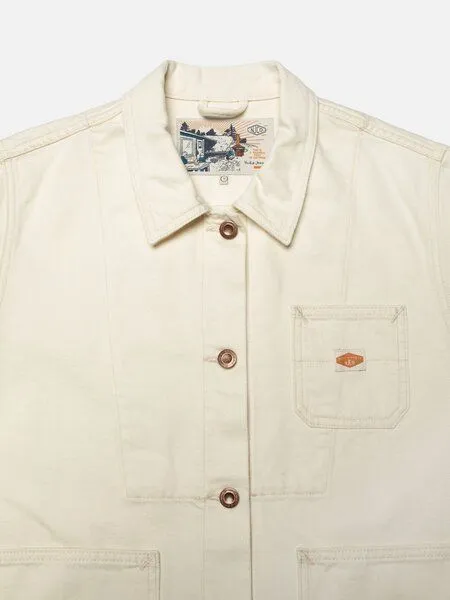Nudie Jeans Nudie Jeans Ada Workwear Jacket - ivory, Weiß (ivory), – Produktbild 4 von 4