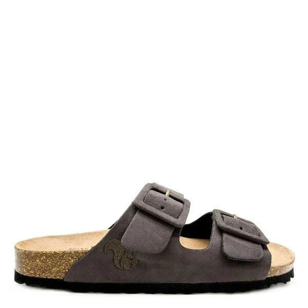 thies Vegane "thies ® Eco Bio Covered" Sandale, Dark stone (dunkelgrau), – Produktbild 1 von 4