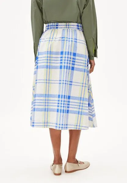 ARMEDANGELS ARMEDANGELS ELODIAA COLLEGE CHECK - Damen Webrock Loose Fit aus Bio-Baumwolle, Oatmilk, – Produktbild 2 von 4