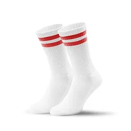 MR. SOCKS Mr. Socks Tennissocken, 37-41, White / Red Pantone 185 C, Weiß / rot, – Produktbild 1 von 1