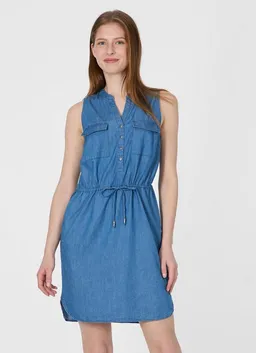 ragwear ragwear Jeanskleid ROISSIN DENIM Baumwoll-Viskose-Mix mit Denim-Optik und Taillenband – Produktbild 1 von 1