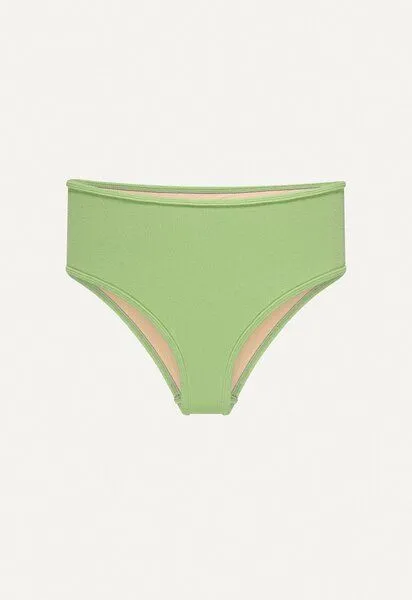 Oy Oy Bikini Hose „Samun“ aus Frottee-Stoff, Lindgrün, – Produktbild 2 von 2