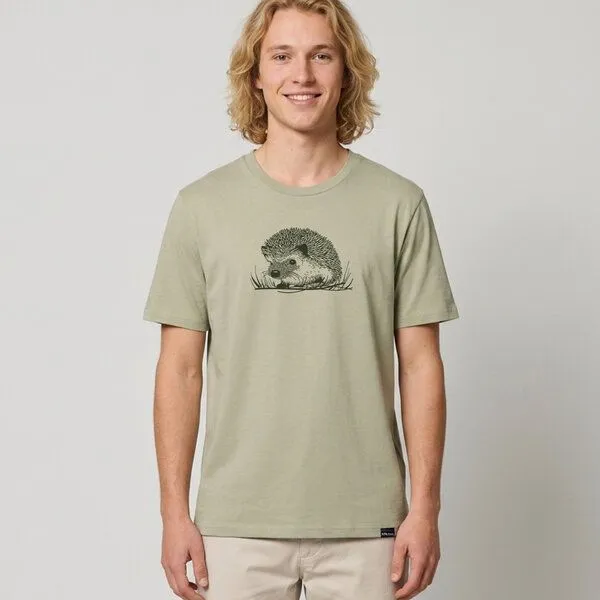 little kiwi little kiwi Unisex T-Shirt Igel, Stone-grün, – Produktbild 3 von 4
