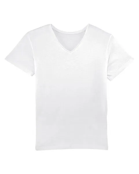 Human Family Human Family Bio Herren V-Neck T-Shirt "Chill - Rescue Repeat" in weiß – Produktbild 2 von 4