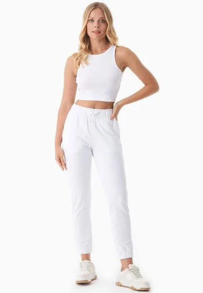 ORGANICATION ORGANICATION PEERA | Leichte Sweathose aus Bio-Baumwolle, White, – Produktbild 1 von 4
