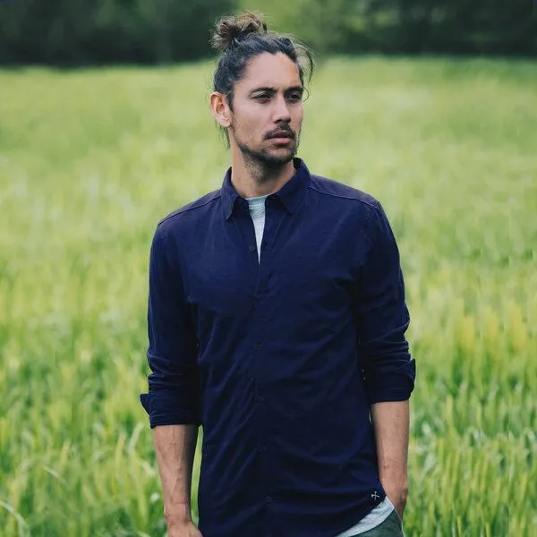 The Driftwood Tales The Driftwood Tales Club&Axe Slub Jersey Hemd, Marin blau, – Produktbild 3 von 4