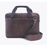 Kork Deko Kork-Deko stylische Schultertasche aus Kork-Stoff - Aktentasche | dunkelbraun – Produktbild 1 von 1
