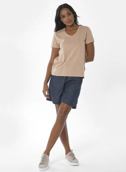 ORGANICATION ORGANICATION Naturel Dyed T-Shirt aus Bio-Baumwolle, Onion skin, – Produktbild 2 von 4