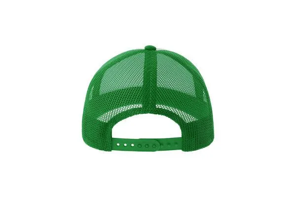 Atlantis Headwear Atlantis Headwear Kinder Rapper Cap zweifarbig, Weiss/grün, – Produktbild 4 von 4