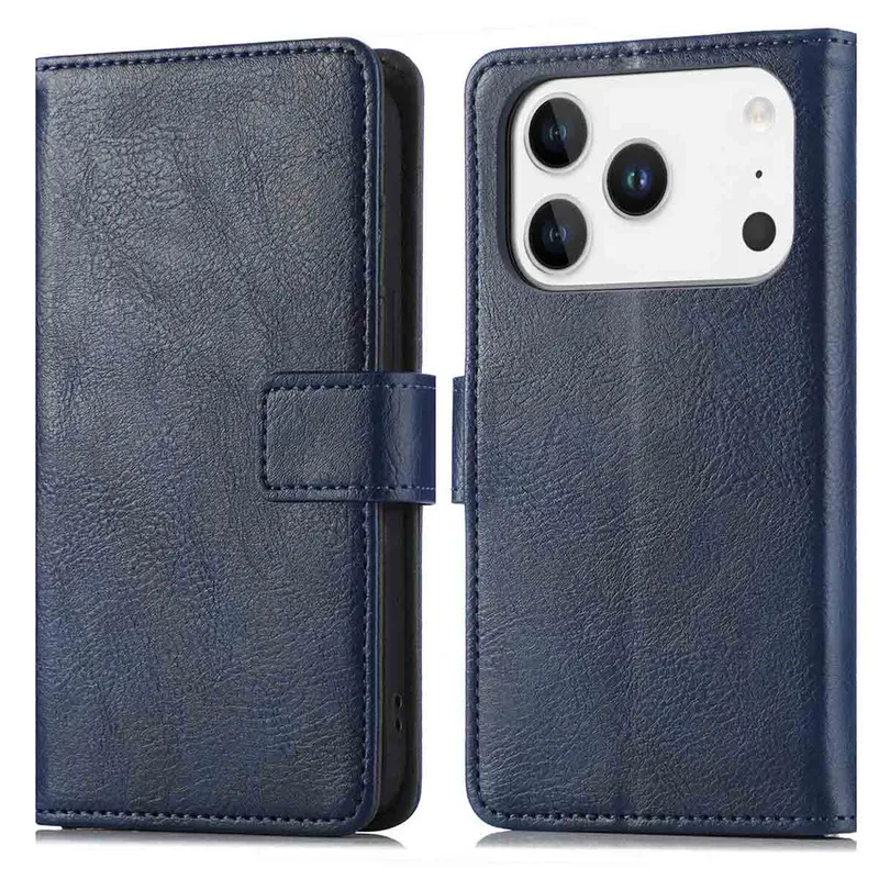imoshion imoshion Luxuriöse Klapphülle für das Apple iPhone 17 Pro Max, Dunkelblau, – Produktbild 1 von 1