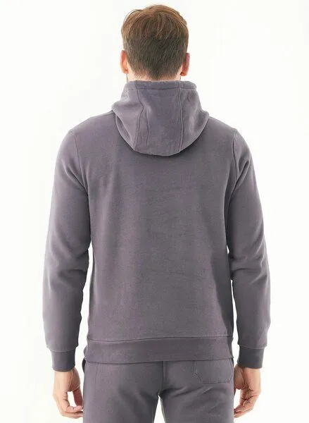 ORGANICATION ORGANICATION ESSENTIALS-HOOLDEN-Soft Touch Hoodie aus Bio-Baumwolle, Grau(shadow), – Produktbild 4 von 4