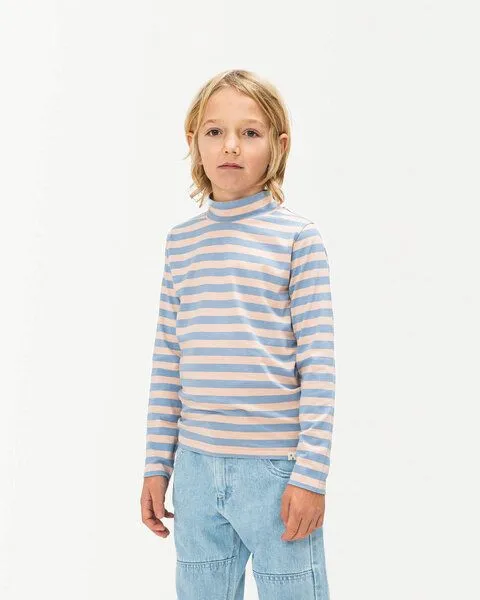 MATONA Matona Hochgeschlossenes langärmliges Shirt für Kinder / High Neck Longsleeve, Rose-blue, – Produktbild 1 von 4