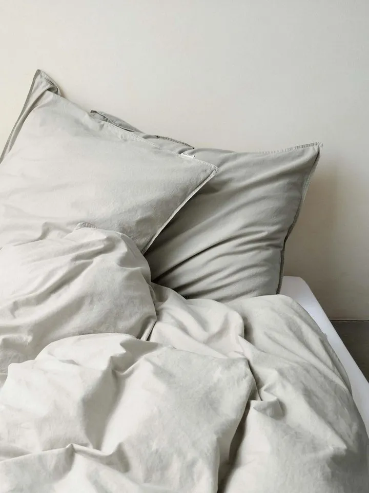 Marc O'Polo Home Bettwäsche Senja, Renforce, 2 teilig, unifarben, Grau, – Produktbild 2 von 5