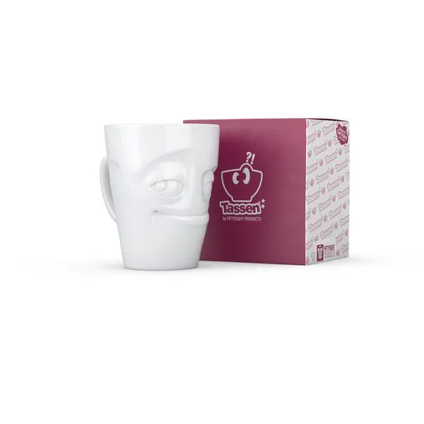 FIFTYEIGHT PRODUCTS FIFTYEIGHT PRODUCTS Verschmitzer Porzellanbecher mit Henkel – Produktbild 4 von 5