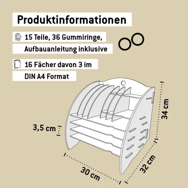 WERKHAUS WERKHAUS Big Organizer, Himmelblau, – Produktbild 2 von 5