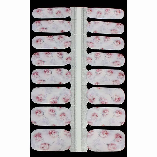 Vargu Vargu LAUED vegane Nagelfolien flower mood, La vie en rose, – Produktbild 4 von 4