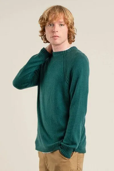 KOMODO Komodo Merino-Pullover mit Raglanärmel Modell: Christoff, Ivy (grün), – Produktbild 1 von 3