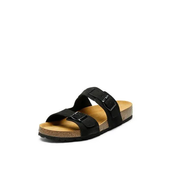 Grand Step Shoes Grand Step Shoes Pantoletten Luca aus Nubuk Leder, Black (schwarz), – Produktbild 3 von 4