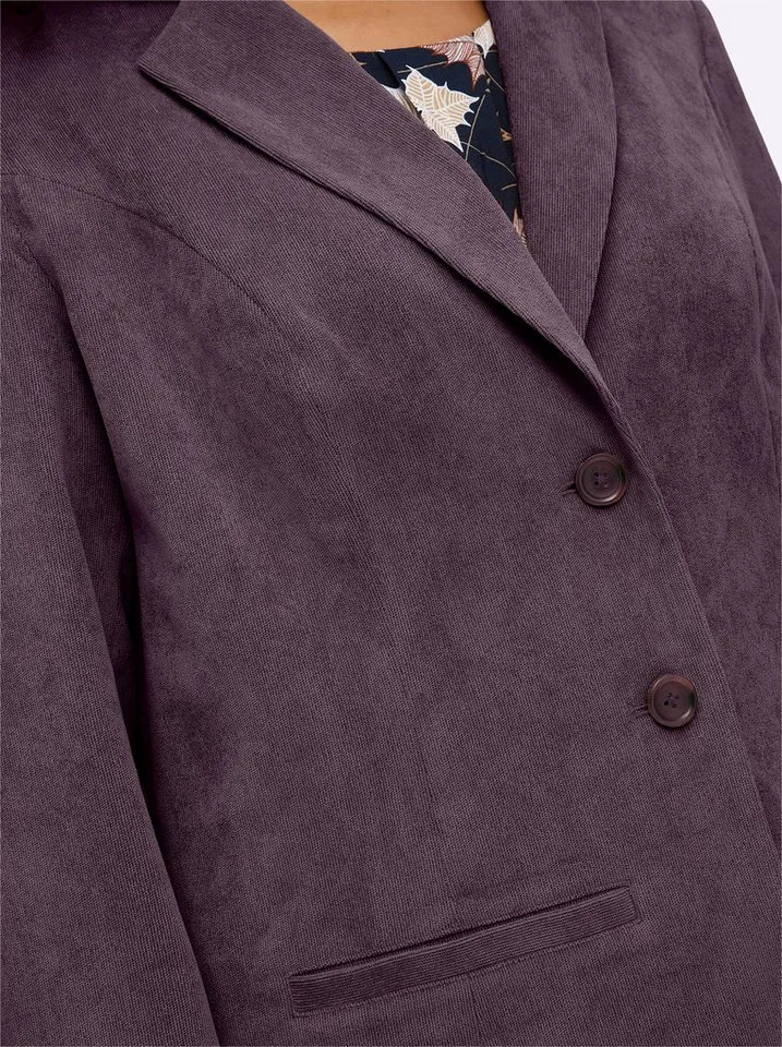 sheego sheego Blusenblazer Blazer Langarm, Lila, – Produktbild 5 von 5