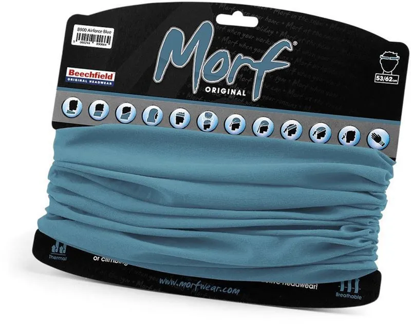 Beechfield Beechfield Multifunktionstuch Morf® Original Schlauchschal Bandana Loop, (Spar-Set, 2er Pack), Atmungsaktives Gewebe, Blau, – Produktbild 1 von 3