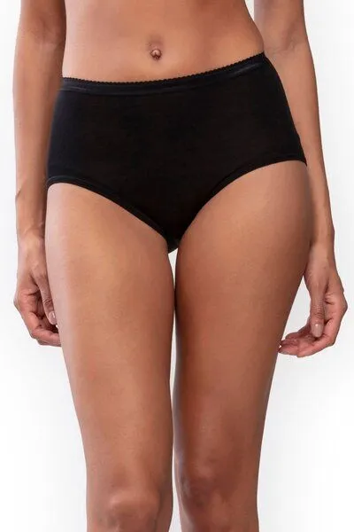 mey Mey Merino Taillenslip Unterhose "Exquisite", Schwarz, – Produktbild 2 von 4