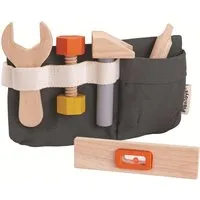 PlanToys PlanToys Kinder Werkzeuggürtel mit Zubehör aus Kautschukholz Maße 23 x 12,5 cm – Produktbild 1 von 1