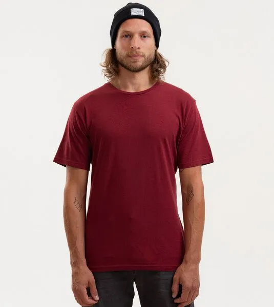 Gary Mash GARY MASH Basic Herrenshirt aus TENCEL Modal Mix, Bordeaux, – Produktbild 1 von 4
