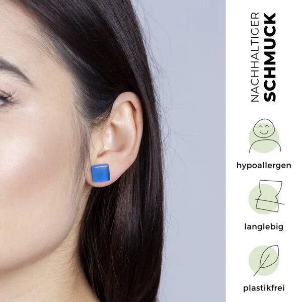 ALEXASCHA ALEXASCHA Support Ukraine Ohrstecker in Gelb Blau 50% – Produktbild 3 von 4