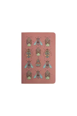 Tranquillo Notizbuch VIBRANT BEETLES - rot – Produktbild 1 von 1