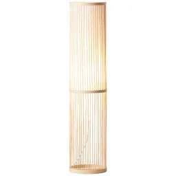 Brilliant Brilliant Nori Stehlampe, 90,5 cm Höhe, Ø 20 cm, E27, max. 40 W, Bambus/Stoff – Produktbild 1 von 1