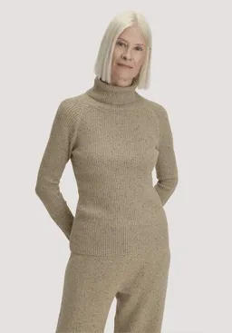 hessnatur hessnatur Strick Rollkragenpullover Slim aus Bio-Baumwolle mit recycelter Wolle – Produktbild 1 von 1