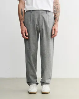 Rotholz Rotholz Herren vegan Alltags-Flanellhose Hellgrau – Produktbild 1 von 1
