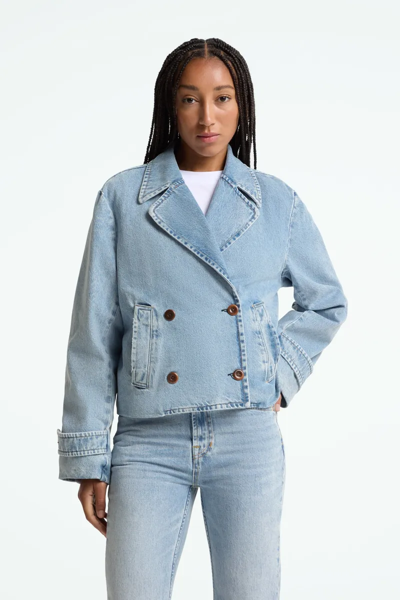 Kings Of Indigo Kings of Indigo Damen vegan Jacke Kyrene Blau Reef Super Light Washed Blau, Hellblau, – Produktbild 1 von 2