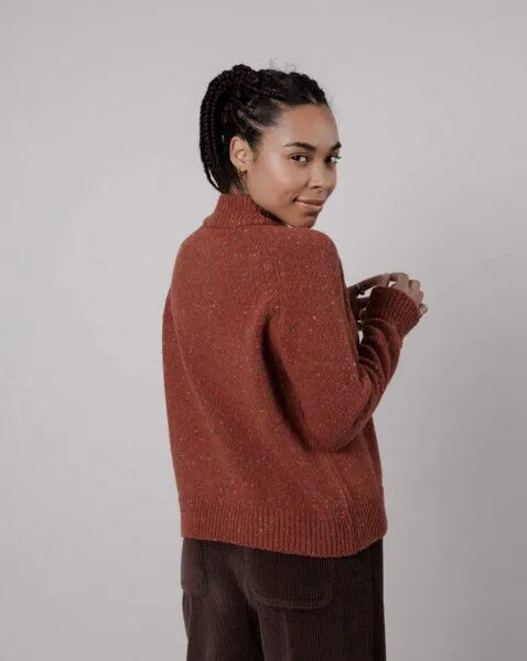Brava Fabrics Brava Fabrics Perkins Wool Cropped Sweater Spice – Produktbild 4 von 4
