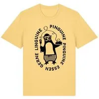 päfjes päfjes Pinguin Pinguine essen gerne Linguine - Fair Wear Unisex T-Shirt, Gelb, – Produktbild 1 von 1