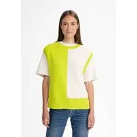 MELA Jacquard Strick Pullunder JAMUNA | von MELA | Fairtrade & GOTS zertifiziert, Kiwi / cream melange, – Produktbild 1 von 1