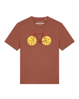 watapparel watapparel T-Shirt Unisex Pizza Fahrrad – Produktbild 1 von 1
