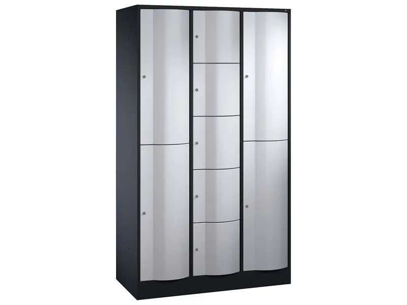 C+P C+P Kombi-Schließfachschrank an/si lxr, 2+5+2 Fächer – Produktbild 1 von 1