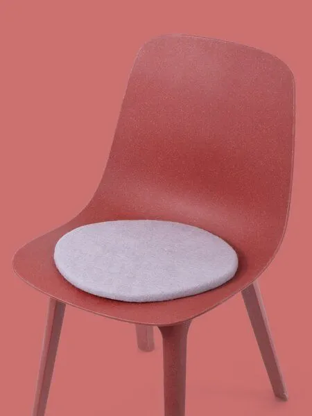 myfelt myfelt Flachfilz Sitzauflage (⌀ 36 cm, 36 x 36 cm), Hellviolett (marla), – Produktbild 4 von 4