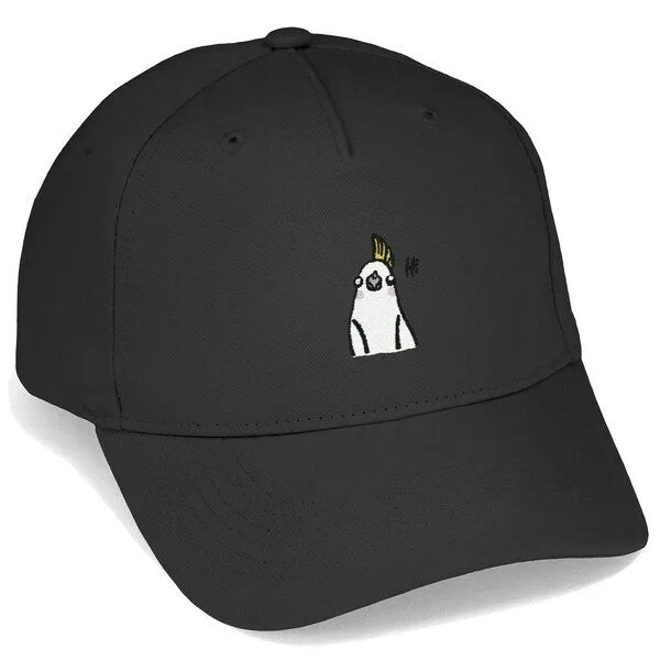 LIGARTI Bestickte Cap – Heidi der Nymphensittich – LIGARTI Tiermanufaktur, Schwarz, – Produktbild 1 von 4