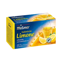 Meßmer Meßmer Italienische Limone, Früchtetee, Teebeutel im Kuvert, 2. Entnahmefach/displaytauglich, 50g – Produktbild 1 von 1