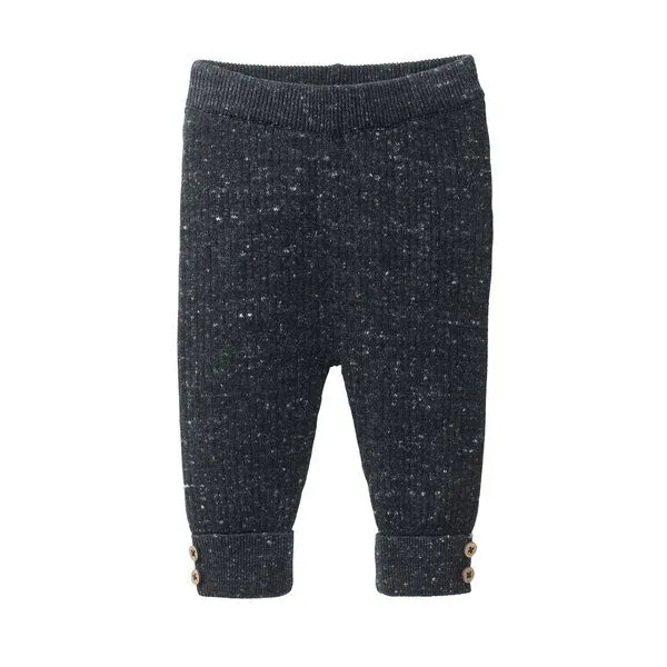 People Wear Organic People Wear Organic Strick Hose, Bio-Baumwolle, Anthrazit mélange, – Produktbild 1 von 1