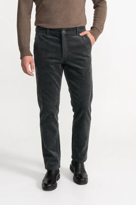 De IONESCU De IONESCU Herren vegan Hose Aus Cord Comarnic Grau, Grau, – Produktbild 2 von 2