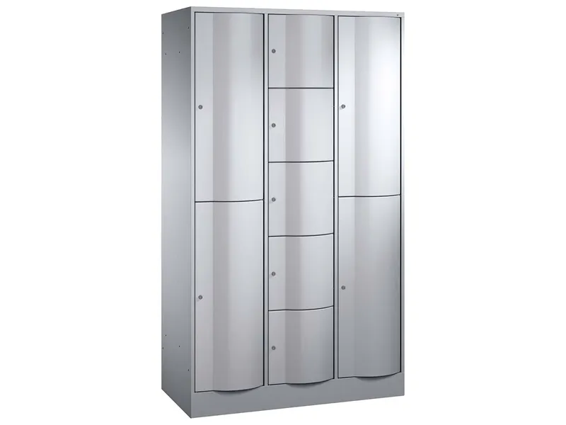 C+P C+P Kombi-Schließfachschrank lg/si lxr, 2+5+2 Fächer – Produktbild 1 von 1