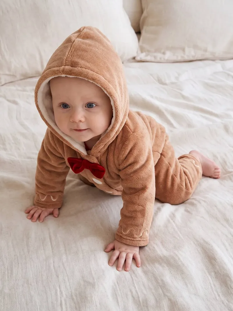 Vertbaudet Baby Lebkuchenmann-Kostüm, Beige, – Produktbild 2 von 4