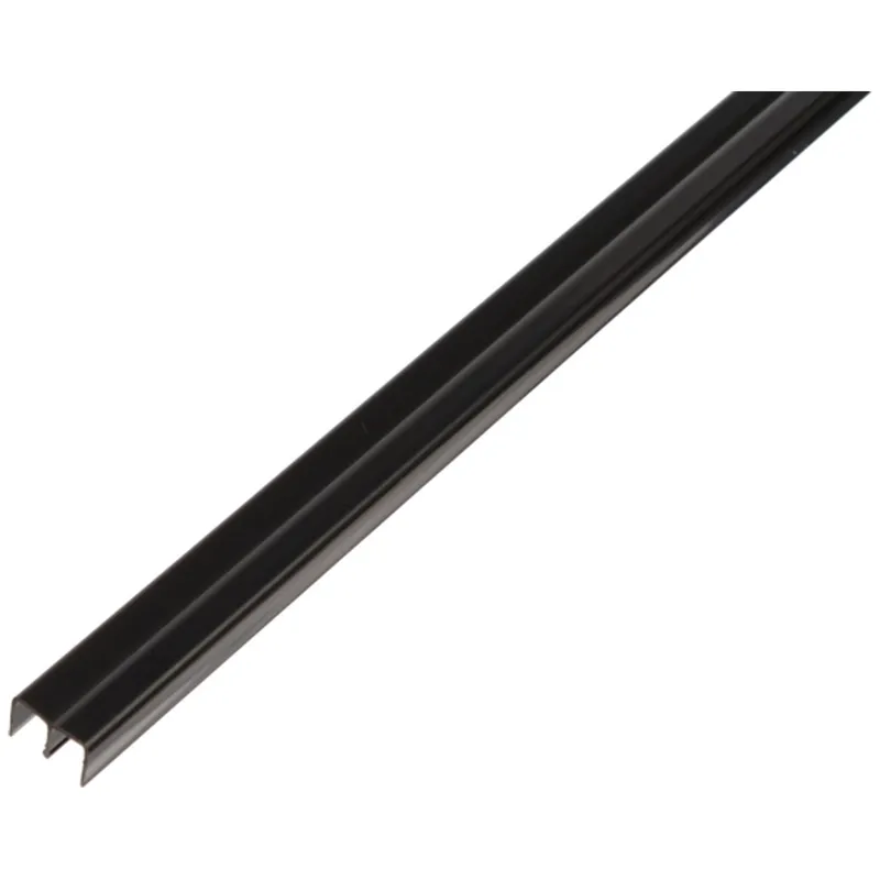 Alberts ALBERTS Führungsschienenprofil oben, PVC schwarz, Lxlichte BxH 2000 x 6,5 x 10 mm – Produktbild 1 von 1