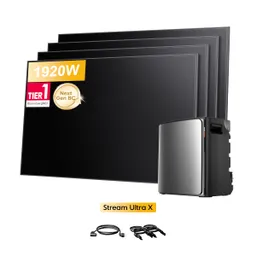 EcoFlow EcoFlow Stream Ultra X, All-in-One Speicher für Balkonkraftwerke, mit 4 x 480Wp Sunpro BC Bifazial Full Black Solarmodul, by Powerness - Stream Ultra X | 3840Wh / ohne Zubehör / Standardversand – Produktbild 1 von 1