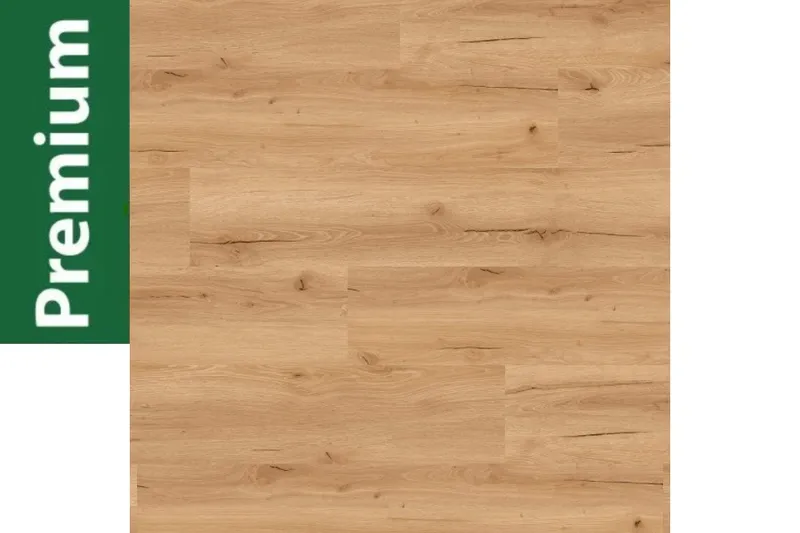 woodstore24 Premium 3D, 7,5 mm Klick Vinyl (SPC) mit antibakterieller Trittschalldämmung, Eiche natur, 1218 x 228 mm, 0,55 mm Nutzschicht, (1,67 m² / Paket) – Produktbild 1 von 1